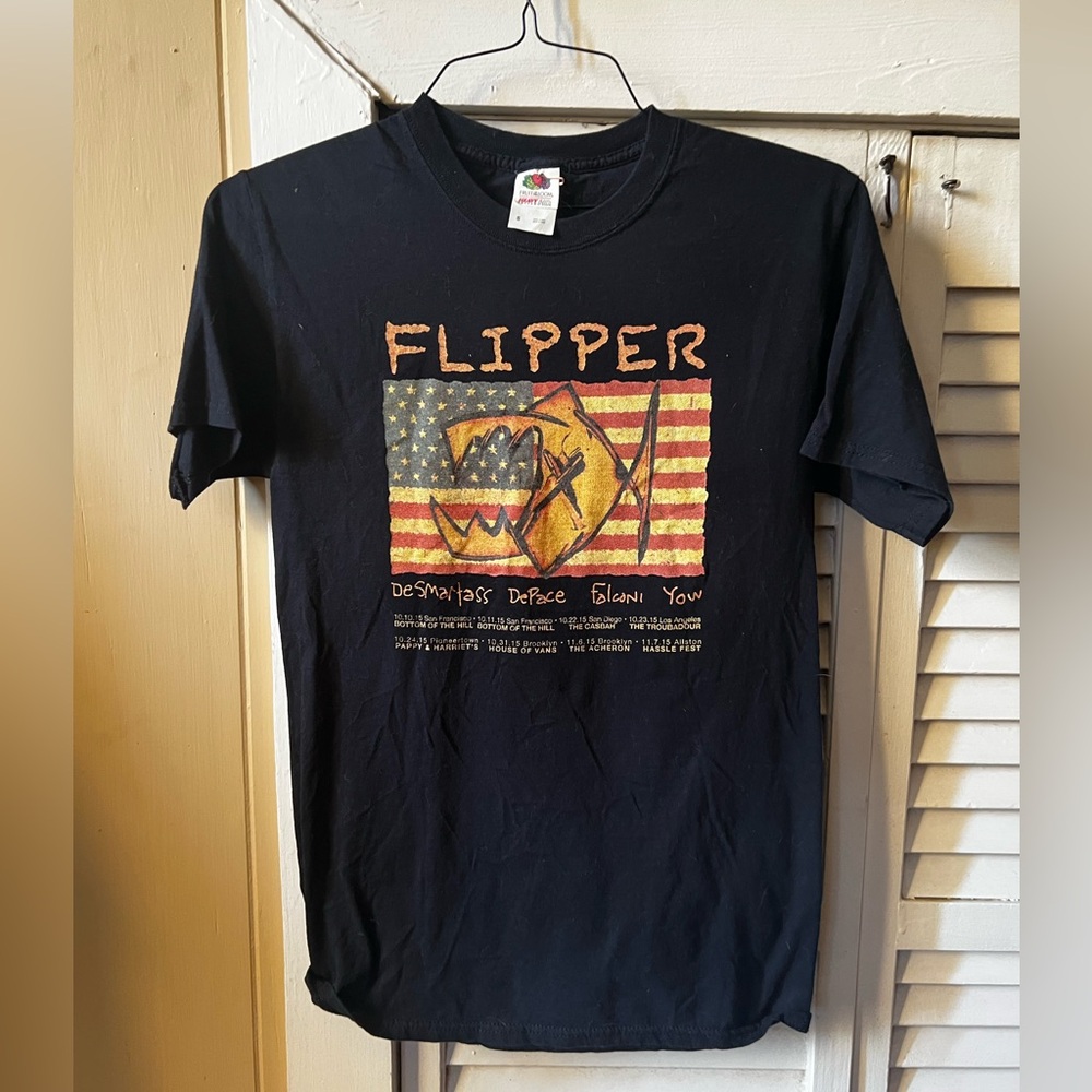 Black Flipper tour T-Shirt S top punk band music